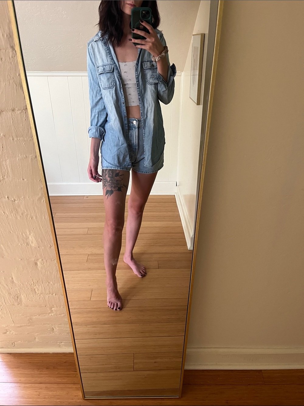 Rubbish Light Blue Denim Shirt Jacket